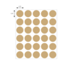 Nevs 3/4" Color Coding Dots Tan - Sheet Form DOT-34M Tan